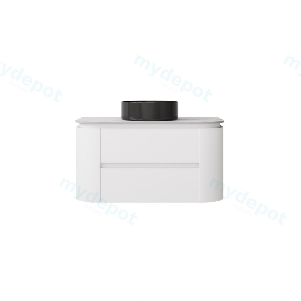 890X455X470mm Matte White Devito Modern Wall Hung Vanity PVC Cabinet