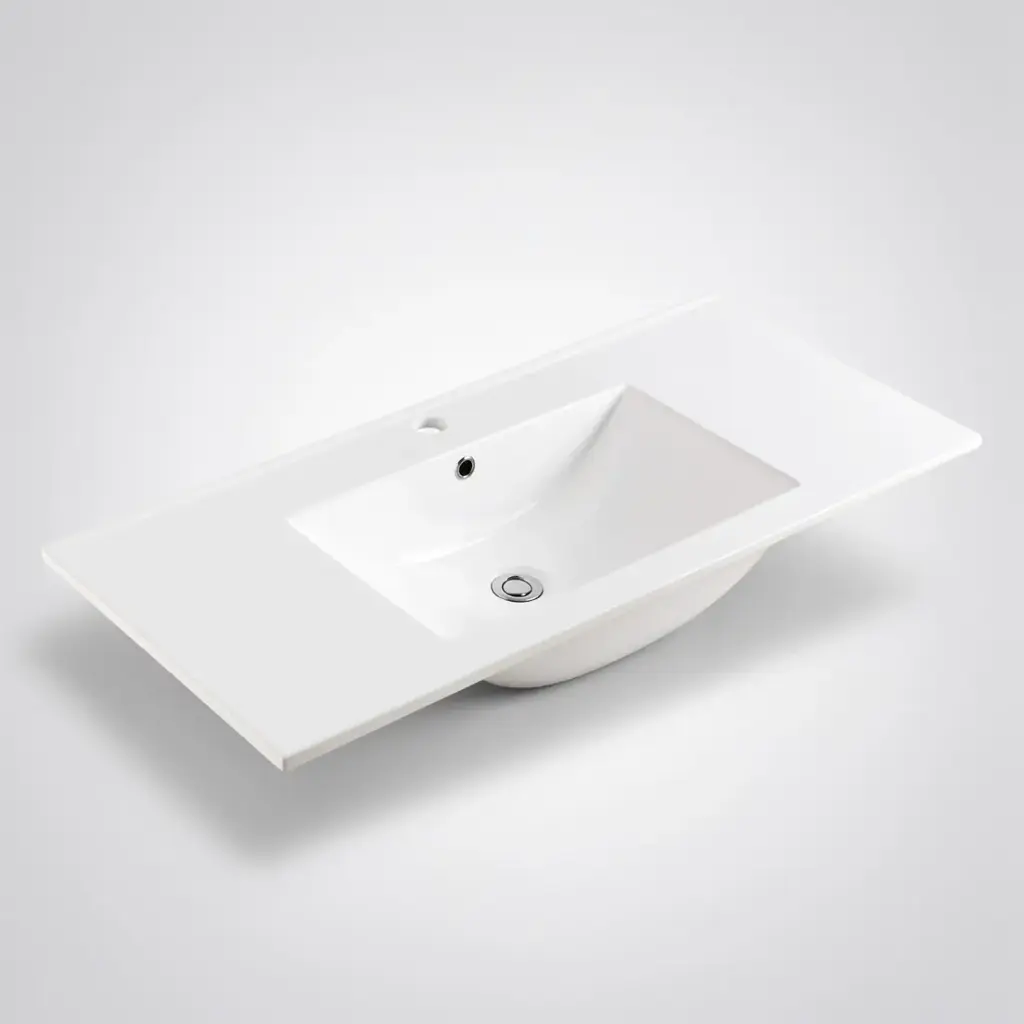 [90104/CT9046] 900L*460D*180HMM NANA GLOSS WHITE THIN EDGE CERAMIC TOP