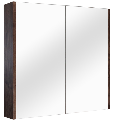 [93087/QSV900DO] 900mm Dark Oak MDF 2 Door Pencil Edge Shaving Cabinet