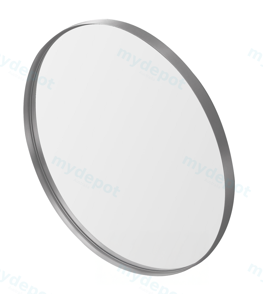 [55904] 900X900X35mm Burshed Nickel Orbis Frame Mirror