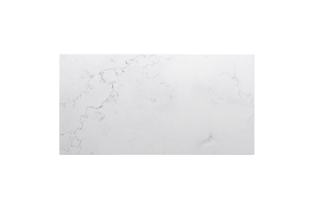 900x465x20mm Quartz Stone Top Gloss White Marble Look Silica-Free Caesarstone Benchtop