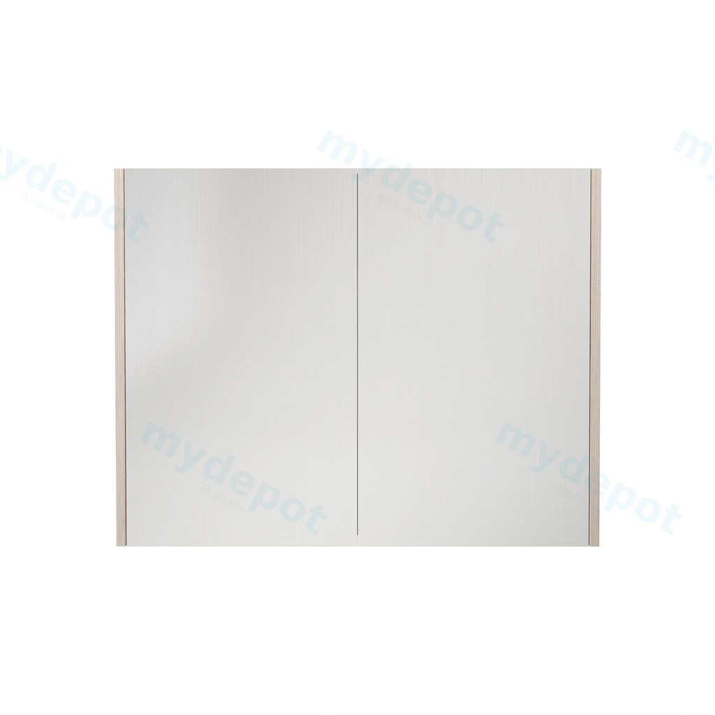 900×720×150mm Coastal Oak Camden Pencil Edge Shaving Cabinet