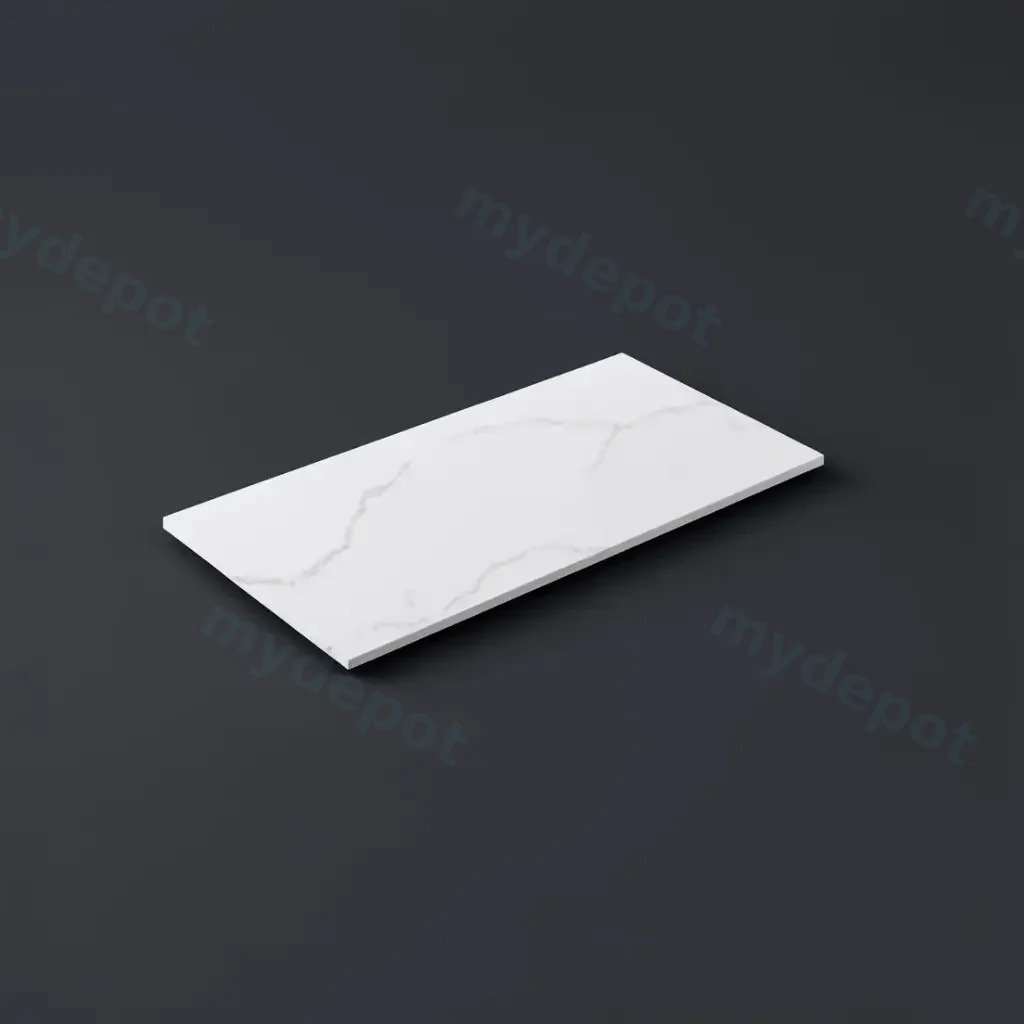 [56046] 905X465X12mm Calacatta Artic White Solid Surface Stone Top