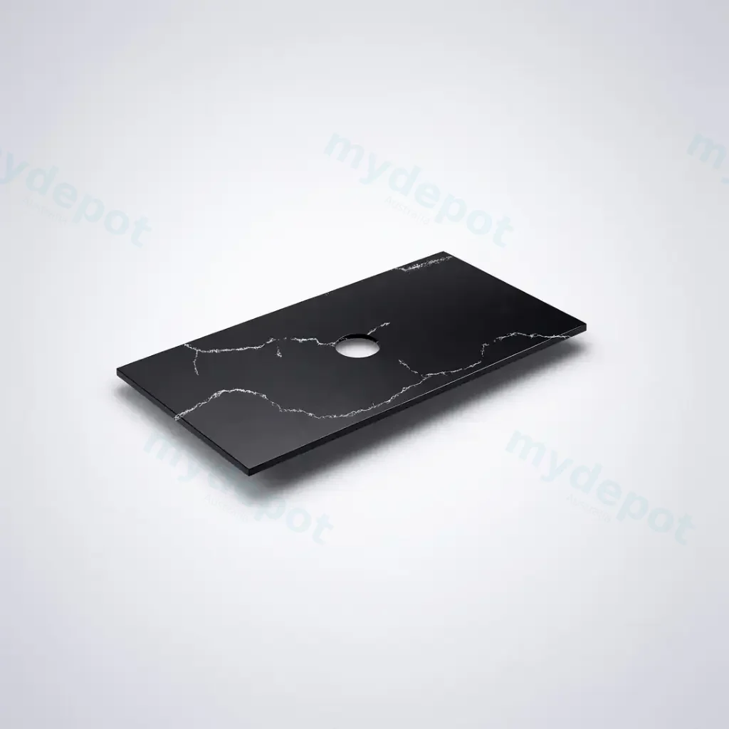 [56317] 905X465X12mm Calacatta Night Solid Surface Stone Top