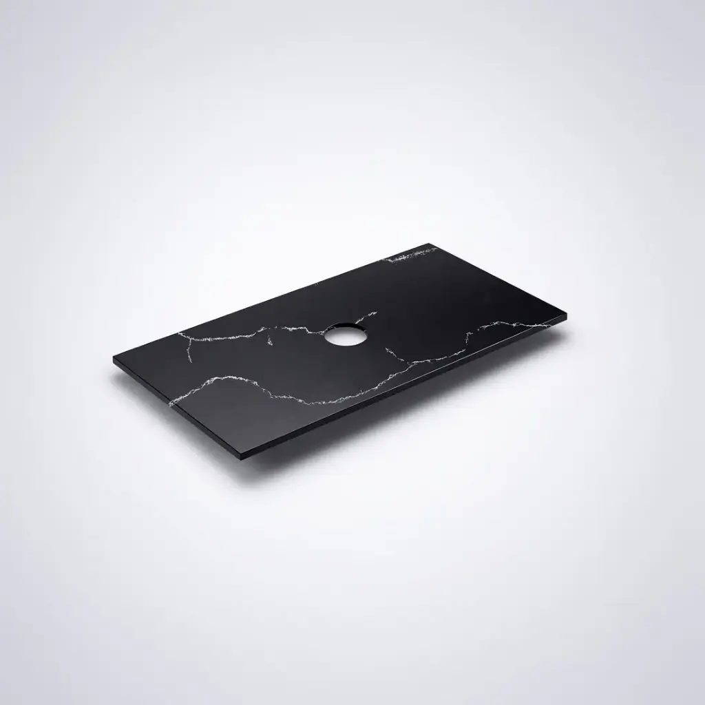 905X465X12mm Calacatta Night Solid Surface Stone Top