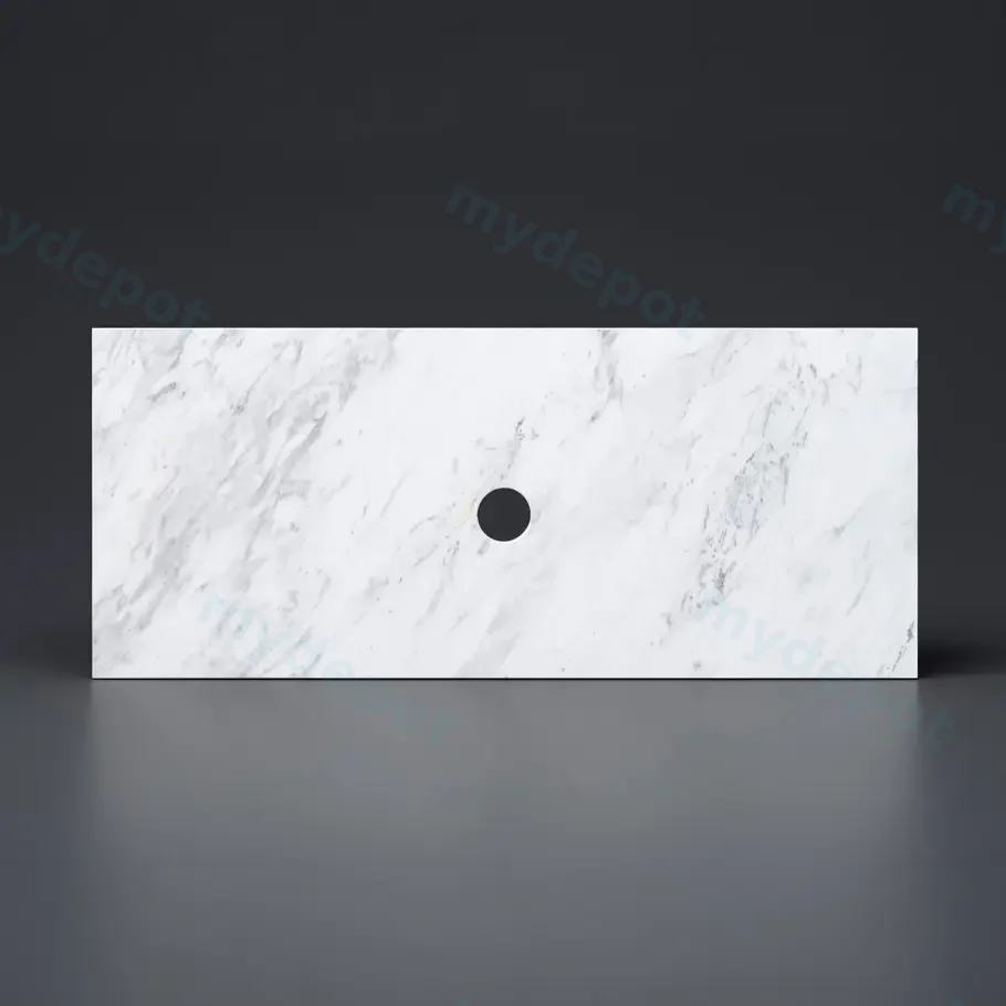 [56341] 905X465X18mm Carrara White Marble Stone Top