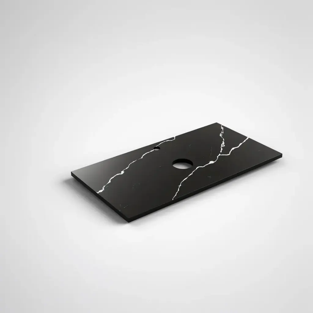 [56384] 905X465X20mm Calacatta Night (WG485)Zero Silica Engineer Stone Top