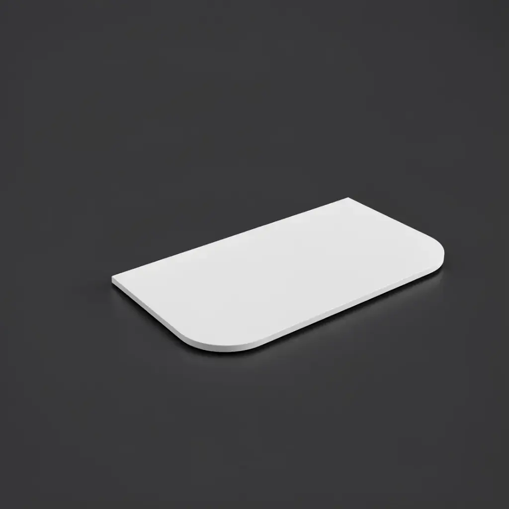 [56412] 905X505X20mm Blanco White(WG034) Zero Silica Engineer Curve Stone Top Top