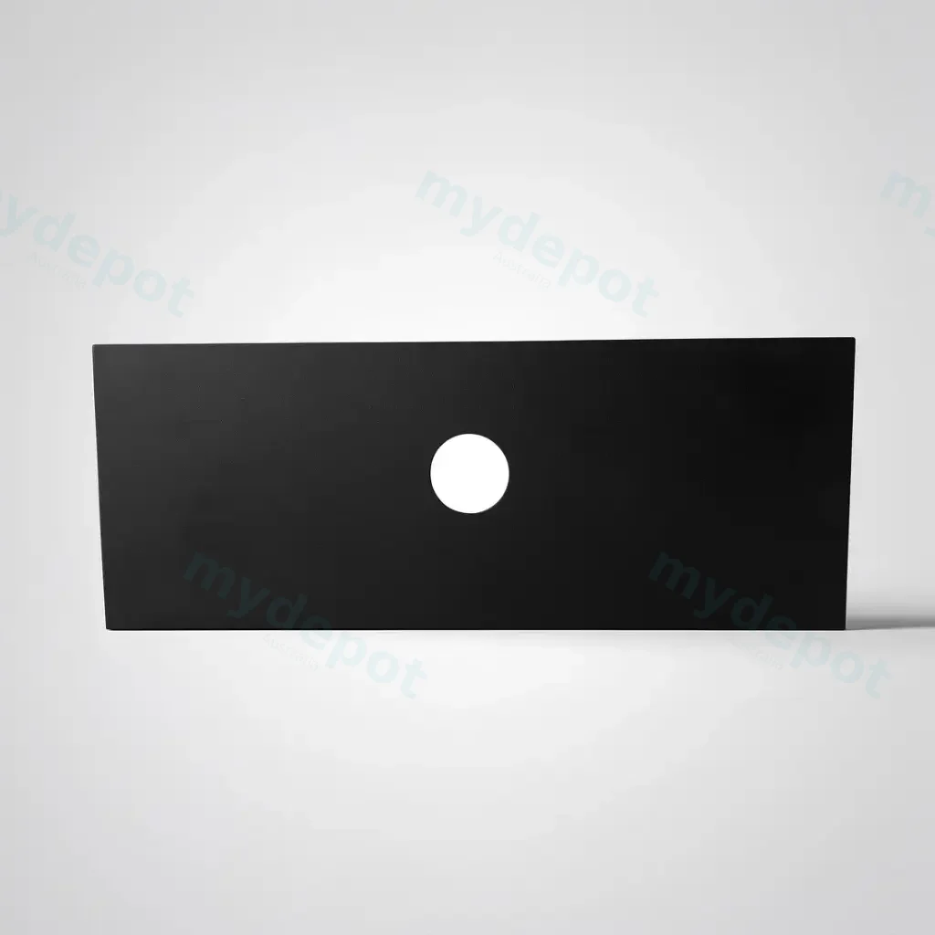 [50704] 905x465x15mm Balck Zero Silica Quartz Square Corner Stone Top