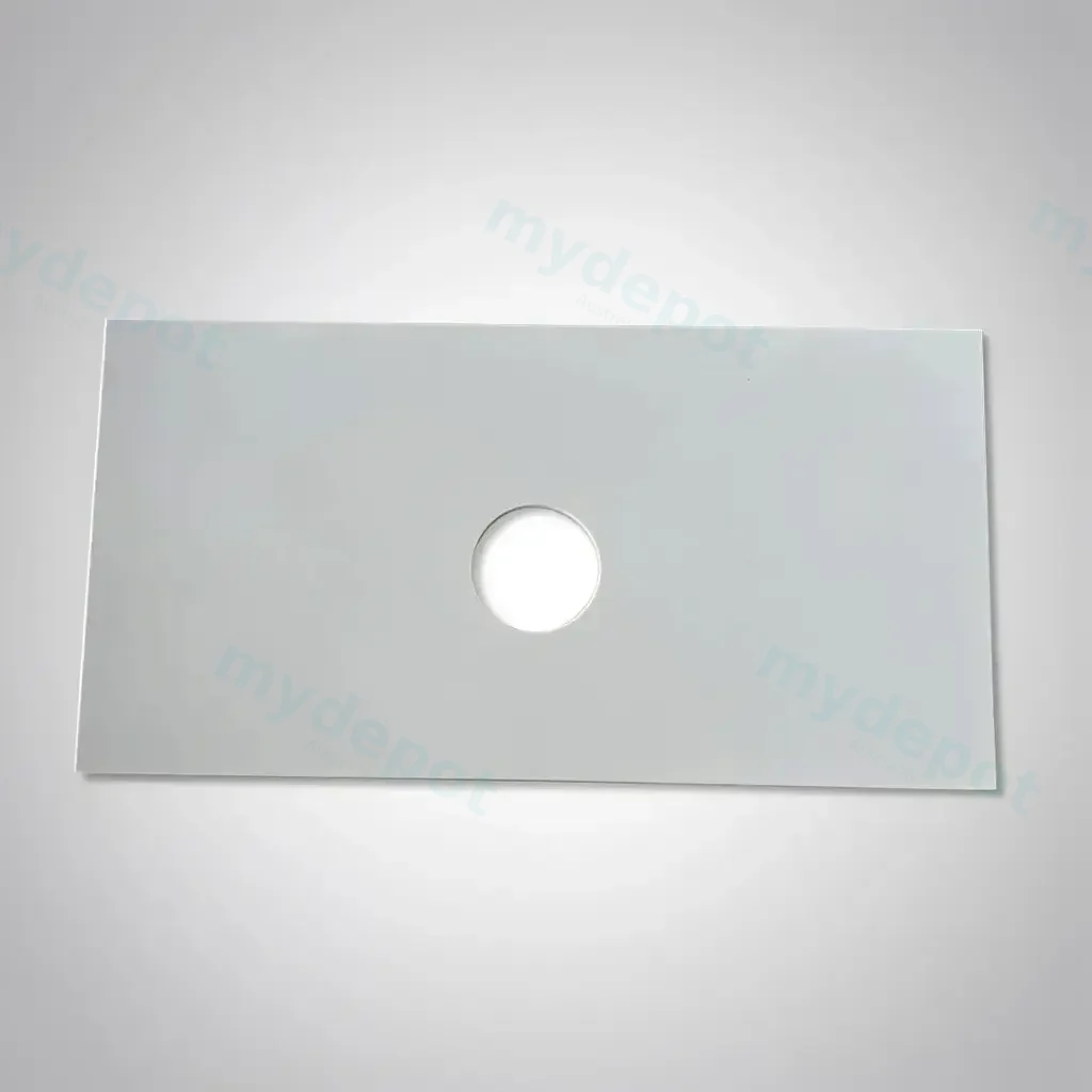 [50706] 905x465x15mm Luna White Zero Silica Quartz Square Corner Stone Top