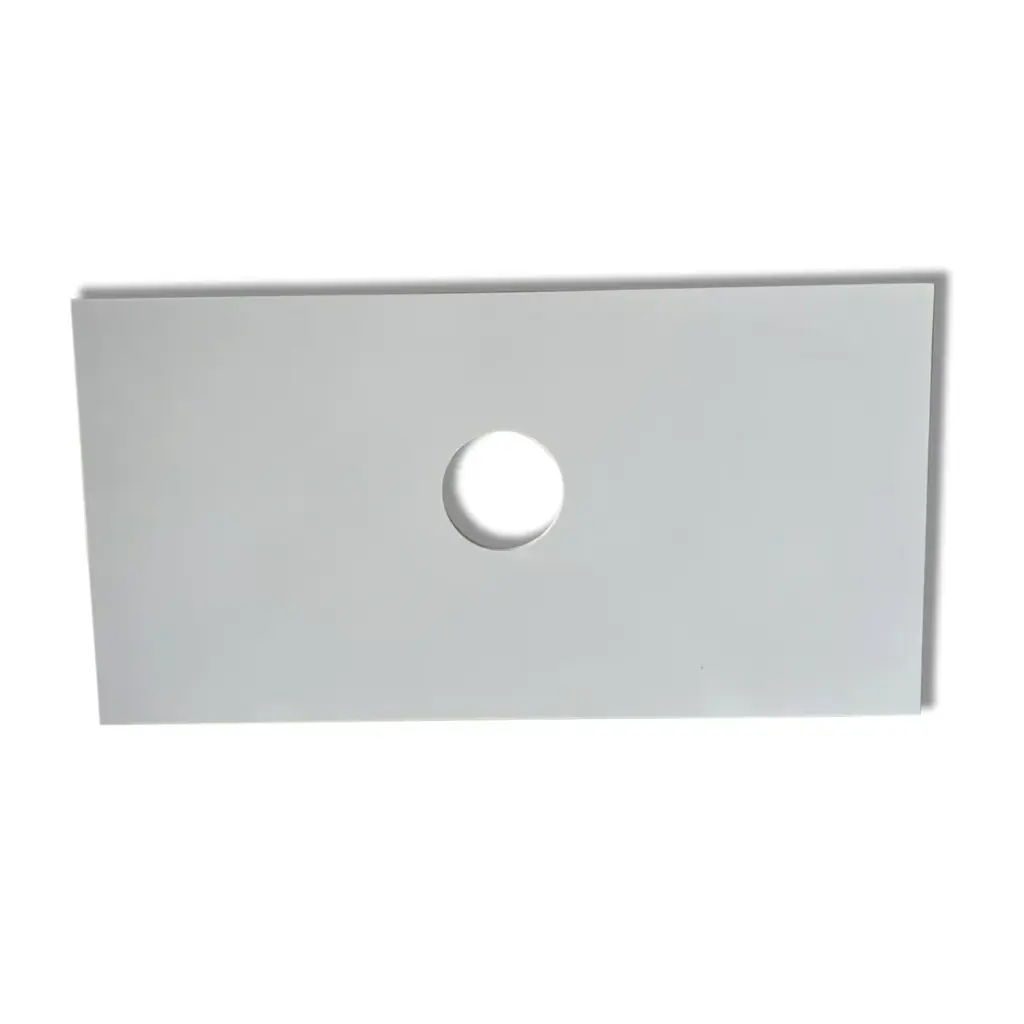 [50706] 905x465x15mm Luna White Zero Silica Quartz Square Corner Stone Top