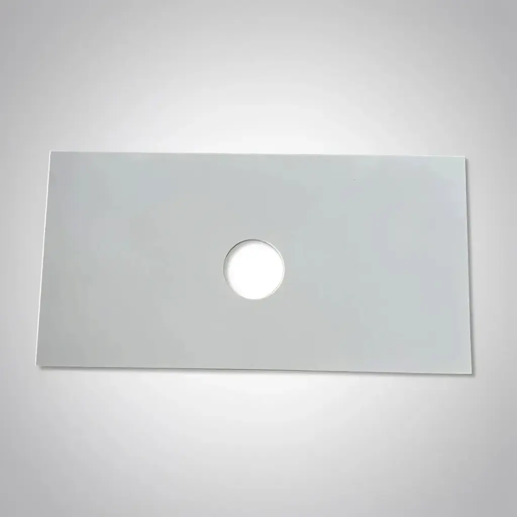 [50706] 905x465x15mm Luna White Zero Silica Quartz Square Corner Stone Top