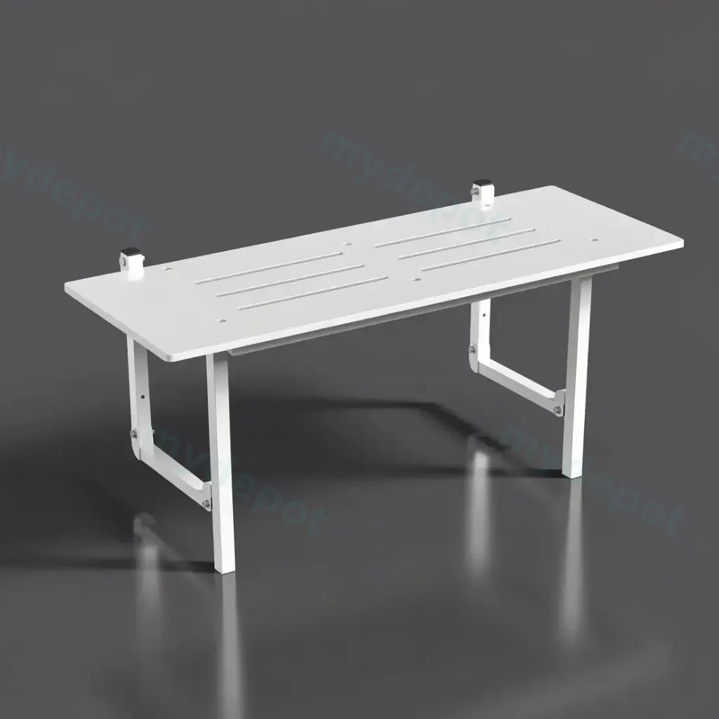 [55691] 970WX395Dmm Bradley Australia Map Surface Mounted Folding Shower Seat