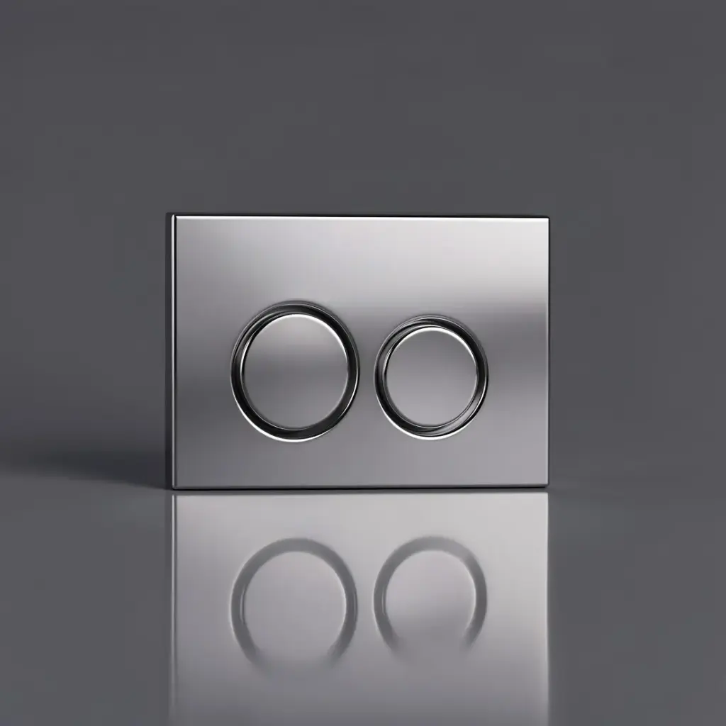 [56236] ABS Round Push Plate Chrome