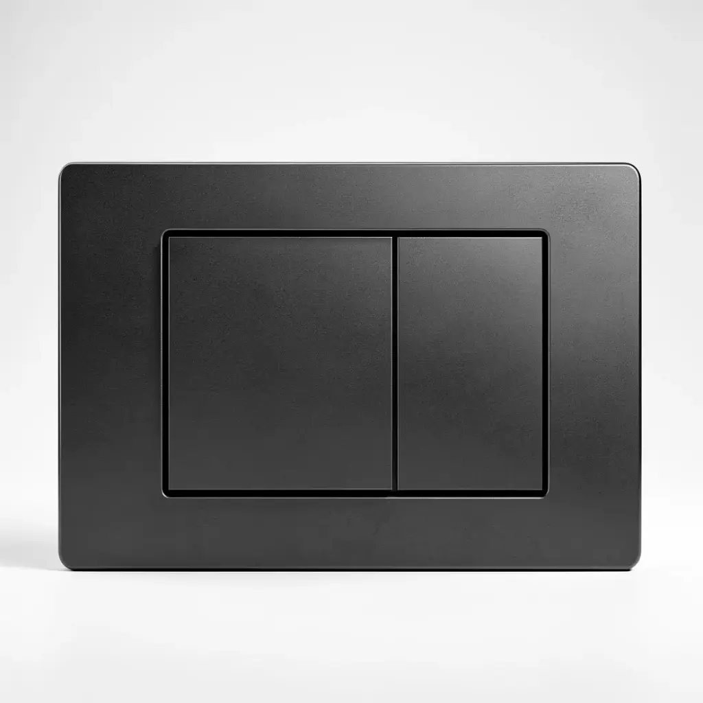 [56235] ABS Square Push Plate Black