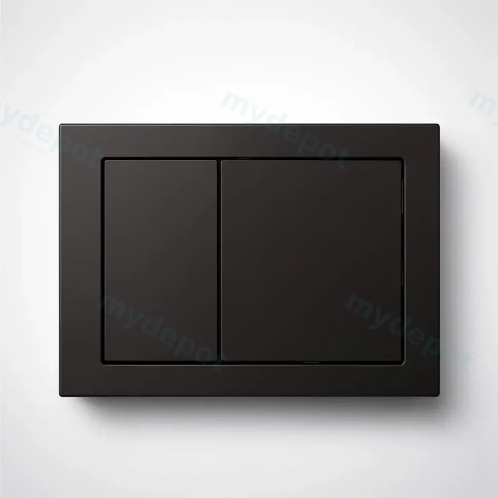 [56222] ABS Square Push Plate Matte Black