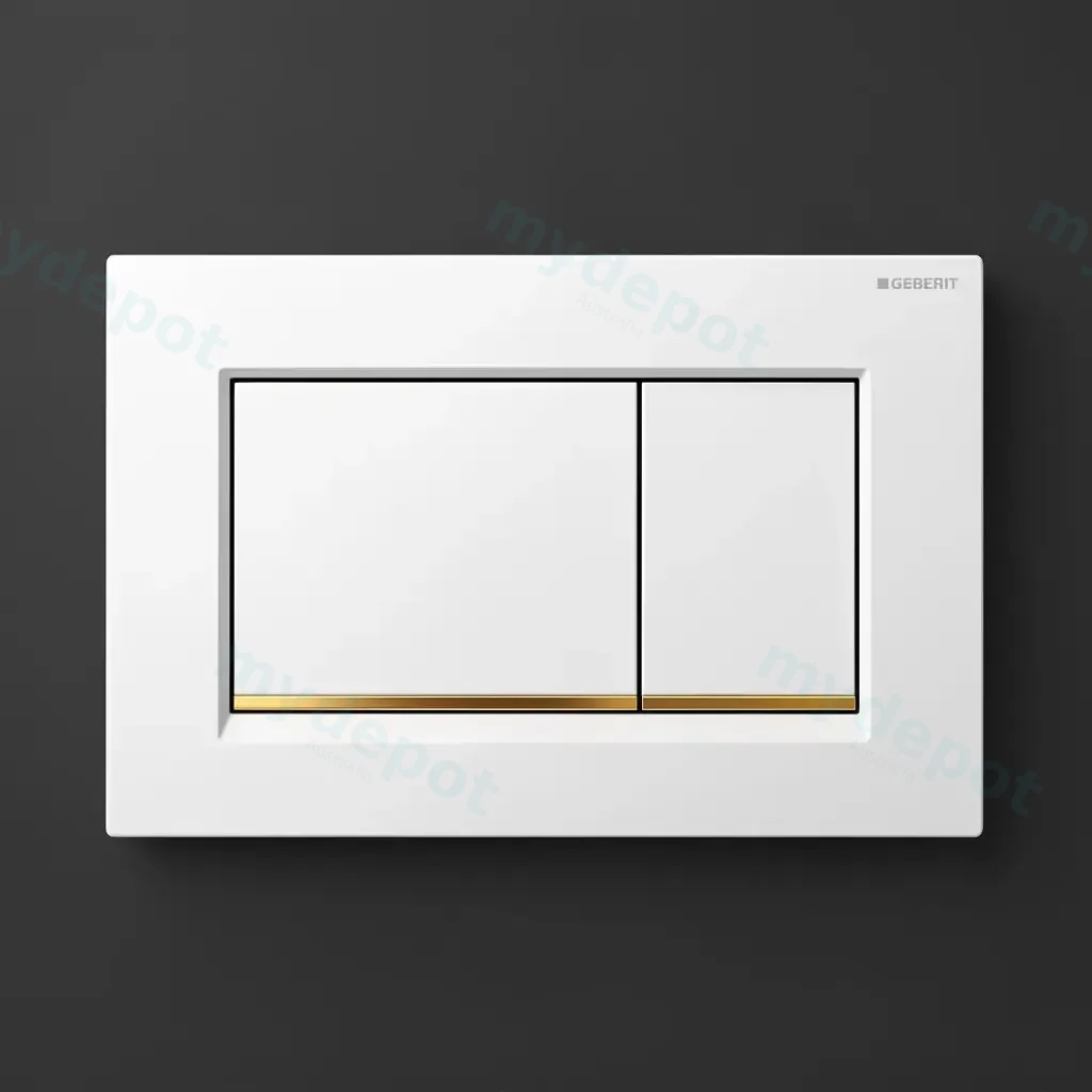 ABS White Plate With Gold Trim 115.883.Kk.1