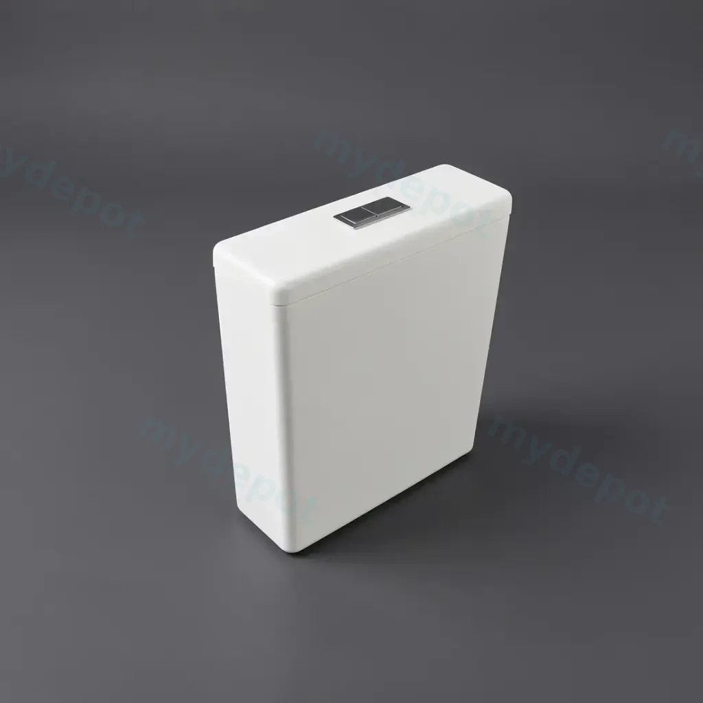 Acadia Full Rimless Toilet Cistern With Square Button