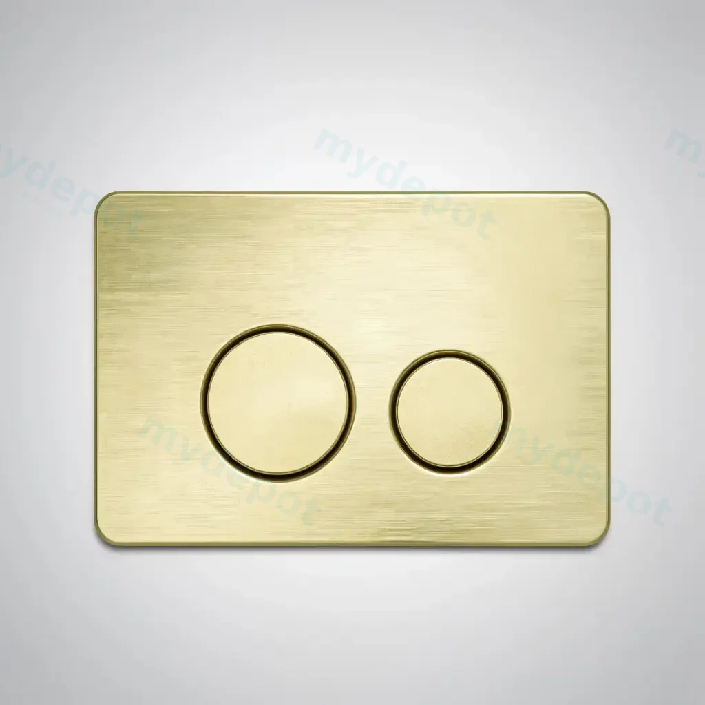 Access Plate Round Button Brushed Gold (Stainless Steel)