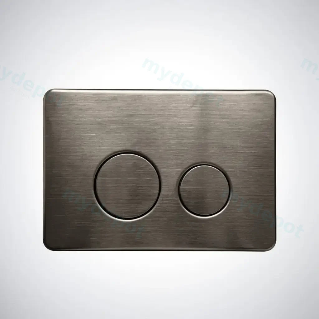 [50284] Access Plate Round Button Gunmetal