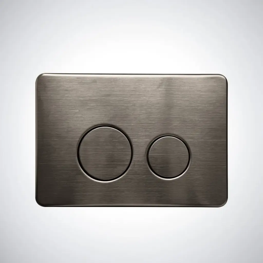 Access Plate Round Button Gunmetal