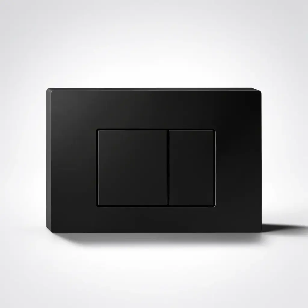 [50286] Access Plate Square Button Black