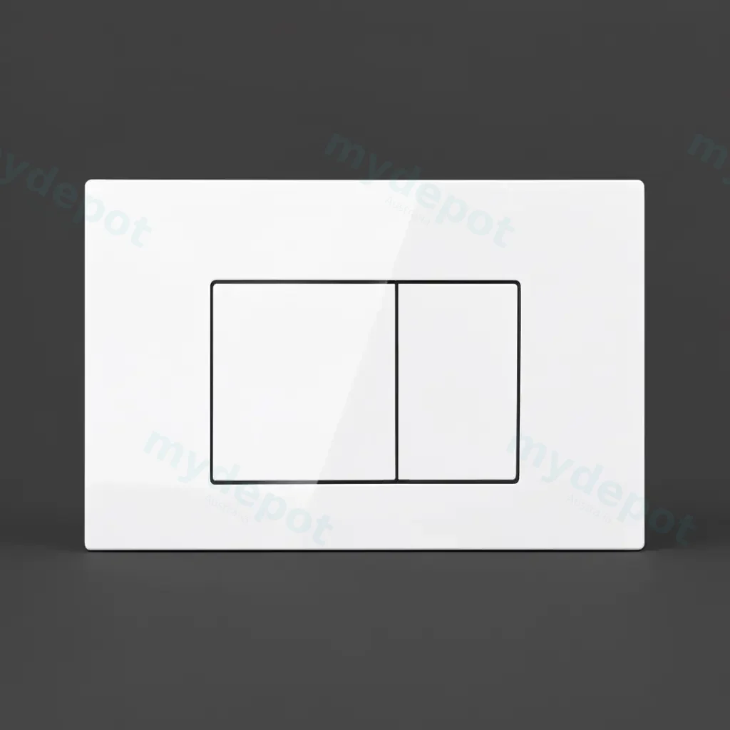 [50288] Access Plate Square Button White