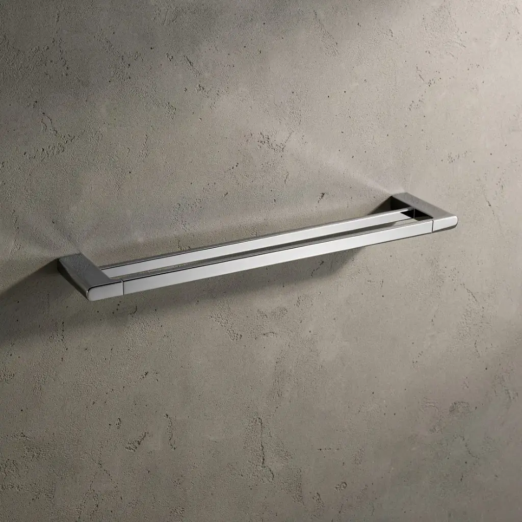 [40078] Au Chrome Double Towel Rail 600mm