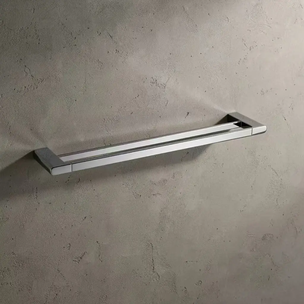 [40080] Au Chrome Double Towel Rail 800mm