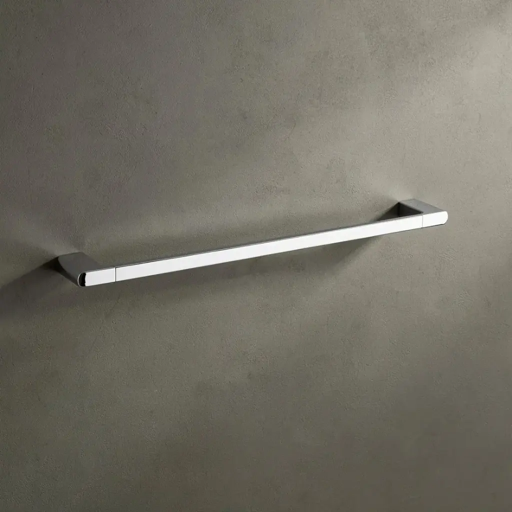 [40074] Au Chrome Single Towel Rail 600mm