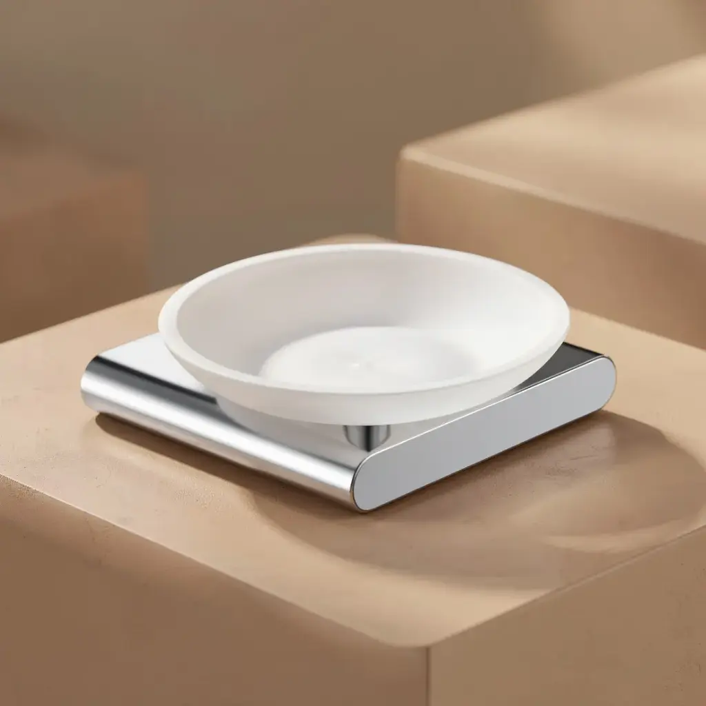 Au Chrome Soap Dish Holder