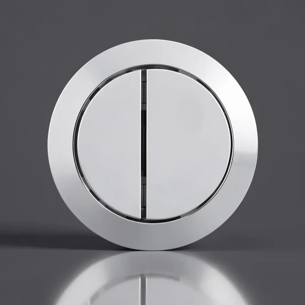 [50362] BTW Cistern Chrome Round Button