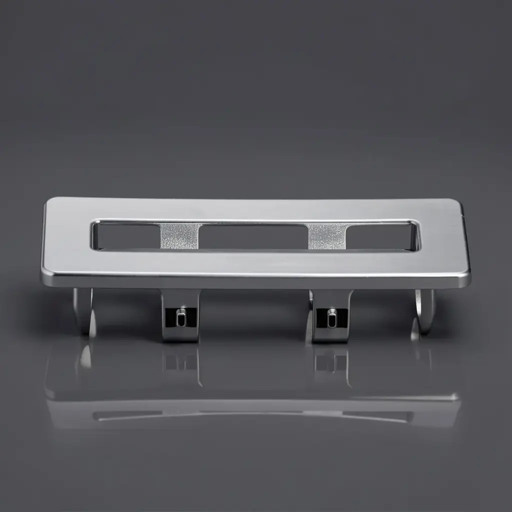 Basin Overflow Cover - Square Chrome