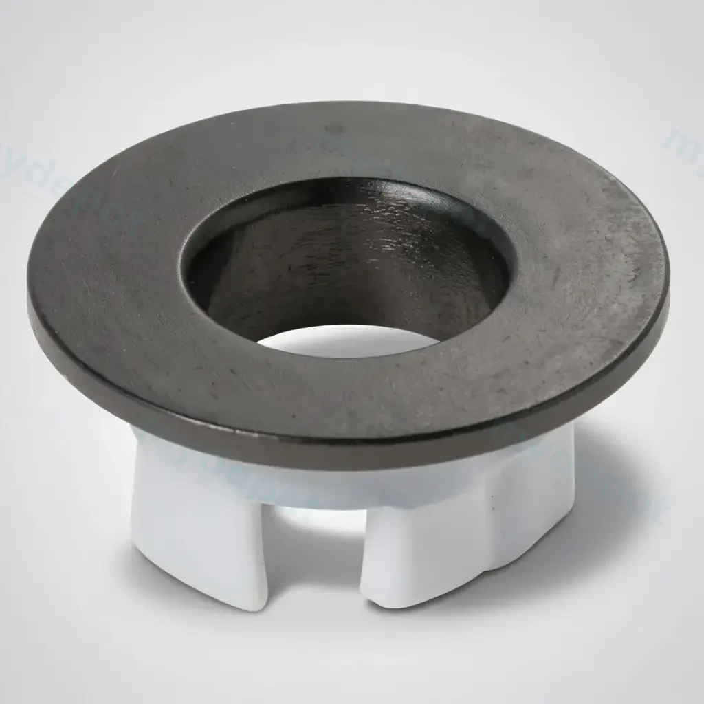 [50254] Basin Overflow Cover-Round Black