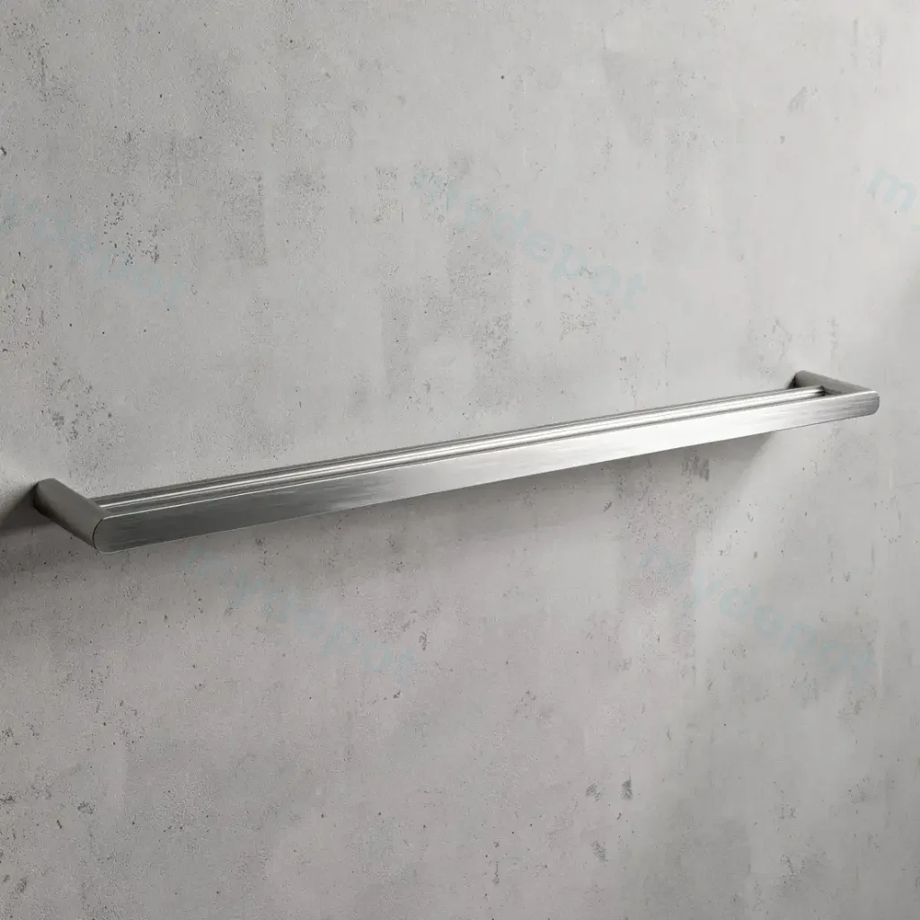 Bellino Brushed Nickel 800mm Double Towel Rail