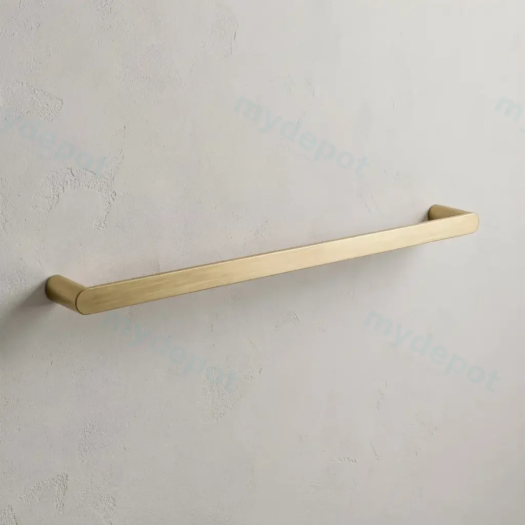Bellino Brushed Yellow Gold 600mm Single Towel Rail