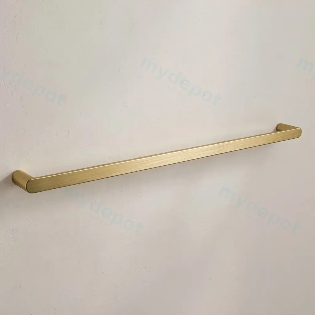 Bellino Brushed Yellow Gold 800mm Single Towel Rail