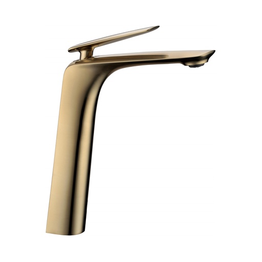 [40908] Bellino Brushed Yellow Gold Tall Basin Mixer