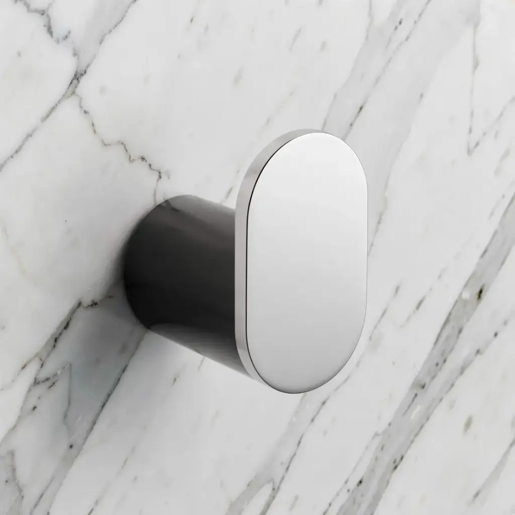 [40904] Bellino Chrome & Matte Black Robe Hook