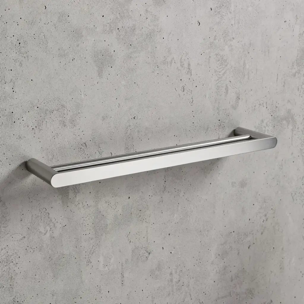 [40876] Bellino Chrome 600mm Double Towel Rail