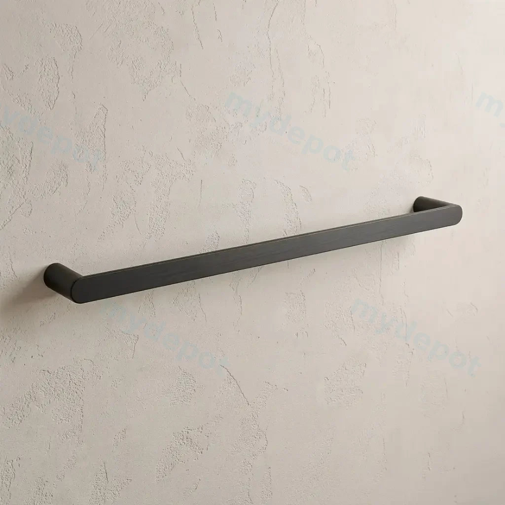 Bellino Gun Metal Grey 600mm Single Towel Rail