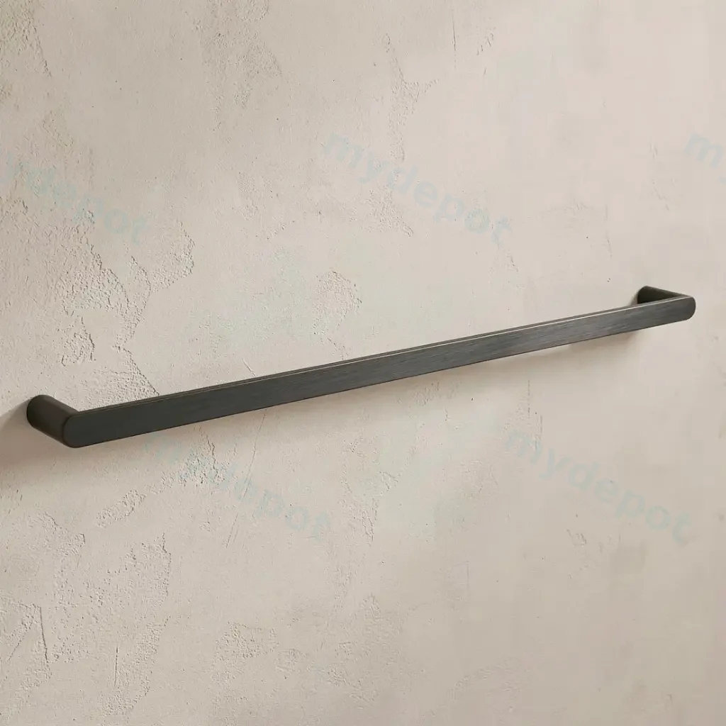 Bellino Gun Metal Grey 800mm Single Towel Rail