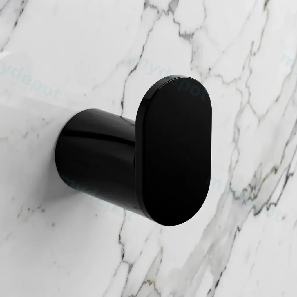 [40964] Bellino High Gloss Black Robe Hook