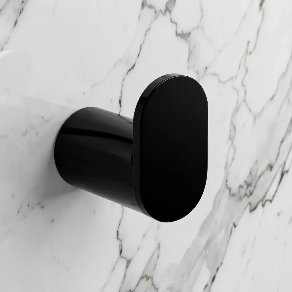 Bellino High Gloss Black Robe Hook