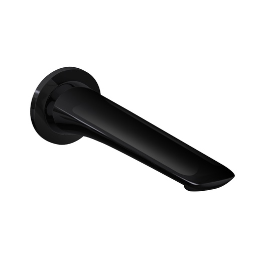 [40954] Bellino High Gloss Black Wall Bath / Spout