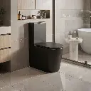 Berlin Matt Black Back To Wall Toilet Suite Quiet Flushing Technology