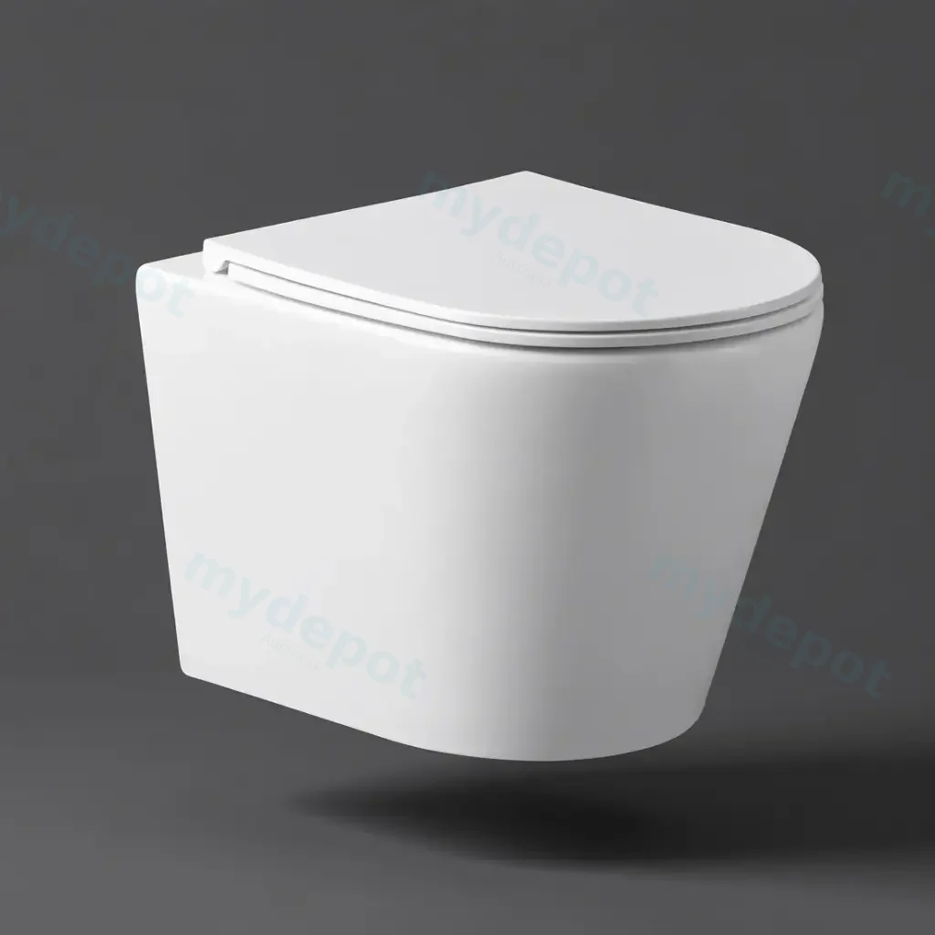 Berlin66 Gloss White Wall Hung Pan With Slim UF Seat Cover