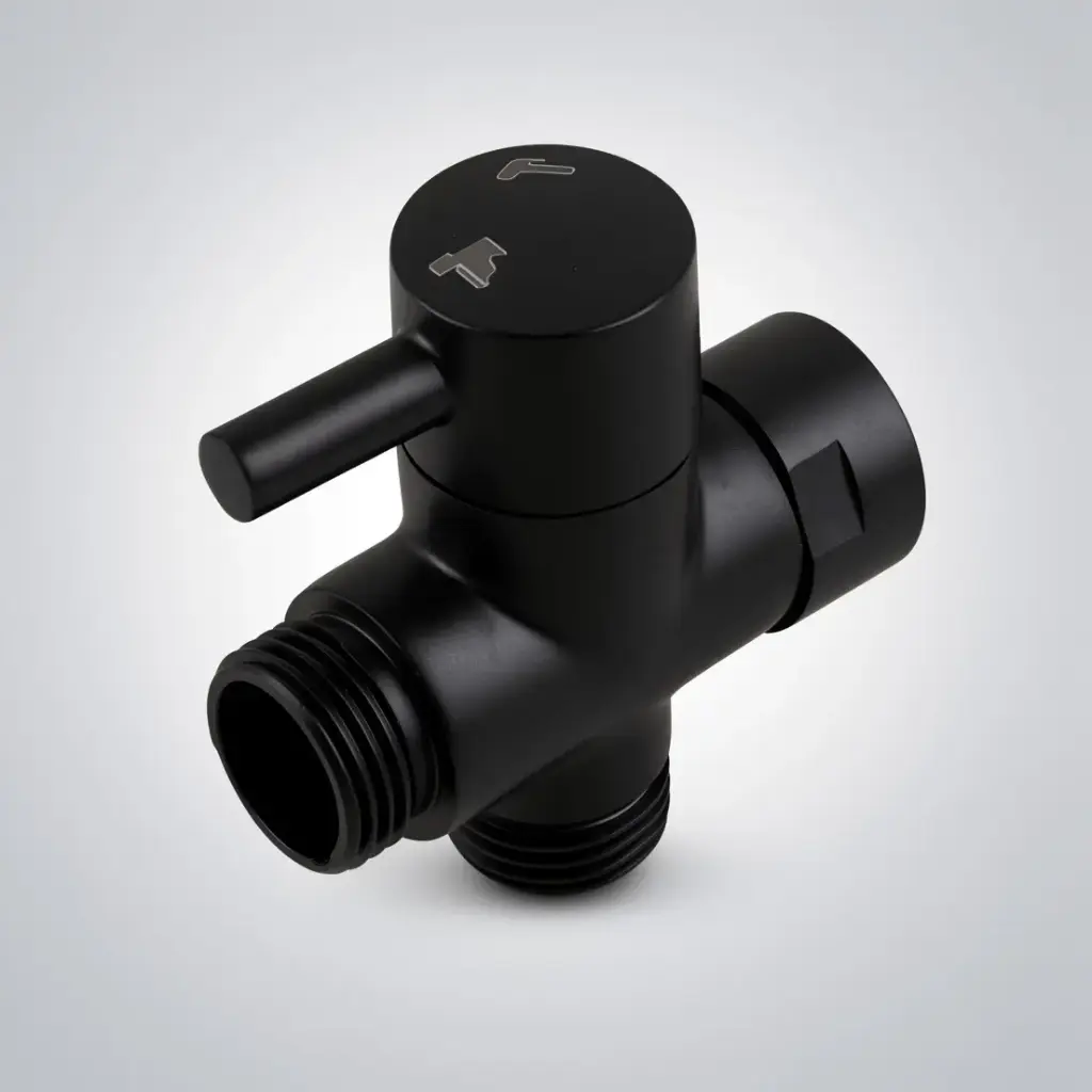 Black Bidet Spray's Brass Diverter