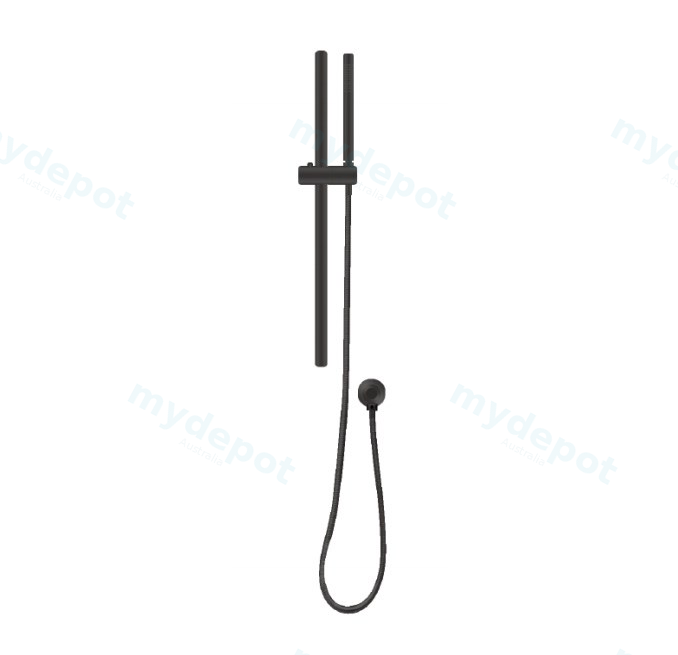 [41496] Black Shower Rail With Handheld Shower