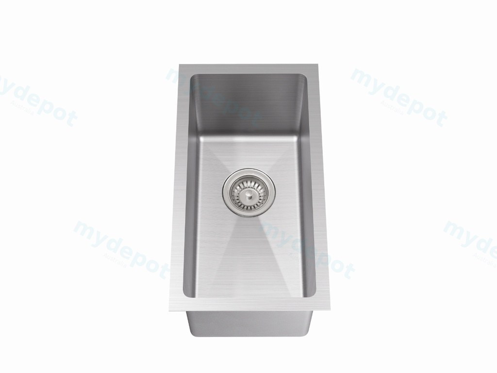 Bowl Size:200X400X230mm Overall Size:240X440X230mm Brushed Stainless Steel Kliff Hand Made Stainless Steel Sinks